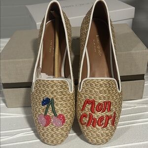 Kate Spade New York Lounge Cherries Raffia Loafers